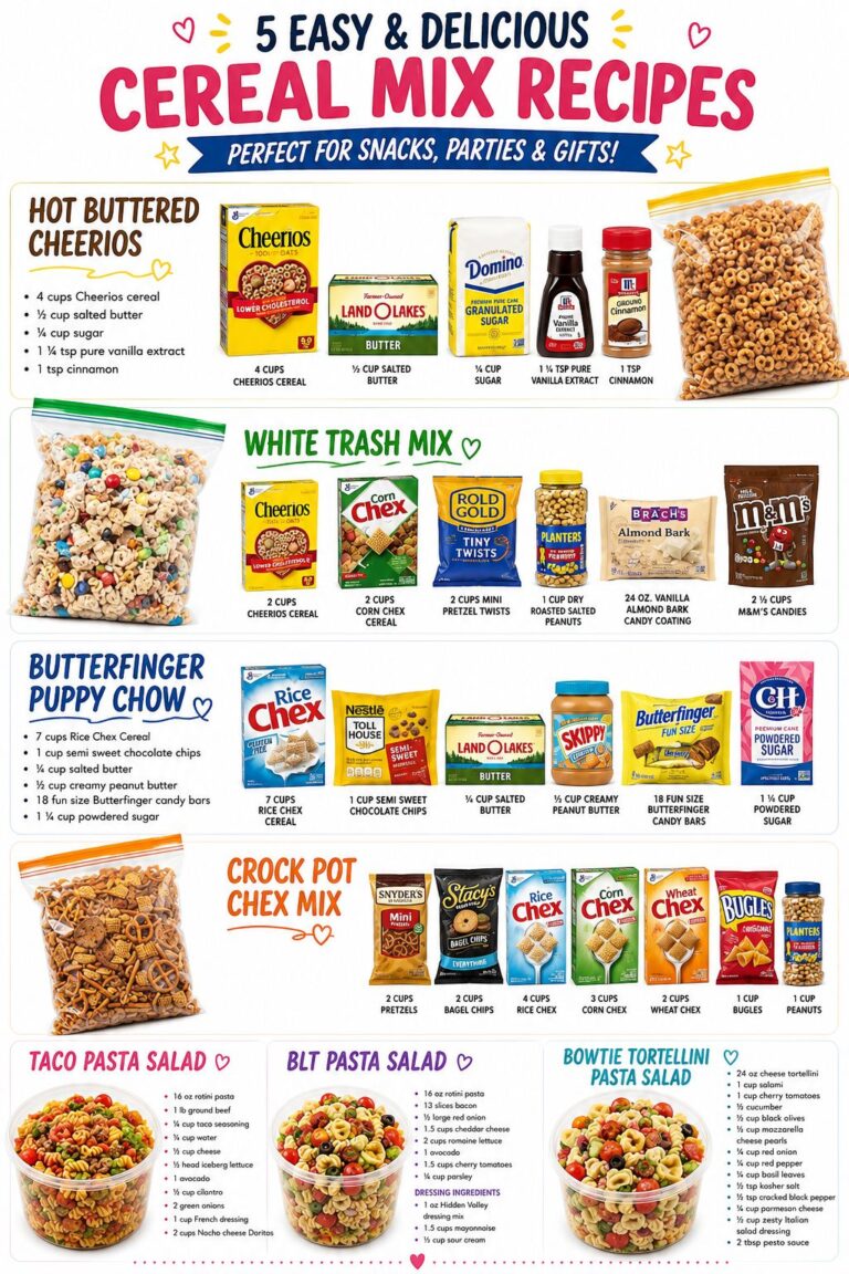 5 Easy & Delicious Cereal Mix Recipes