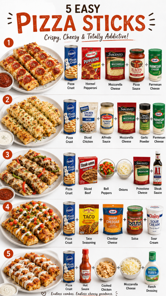Pizza Sticks Recipe | Homemade Goodness in Minutes 1 5 Easy Pizza Sticks