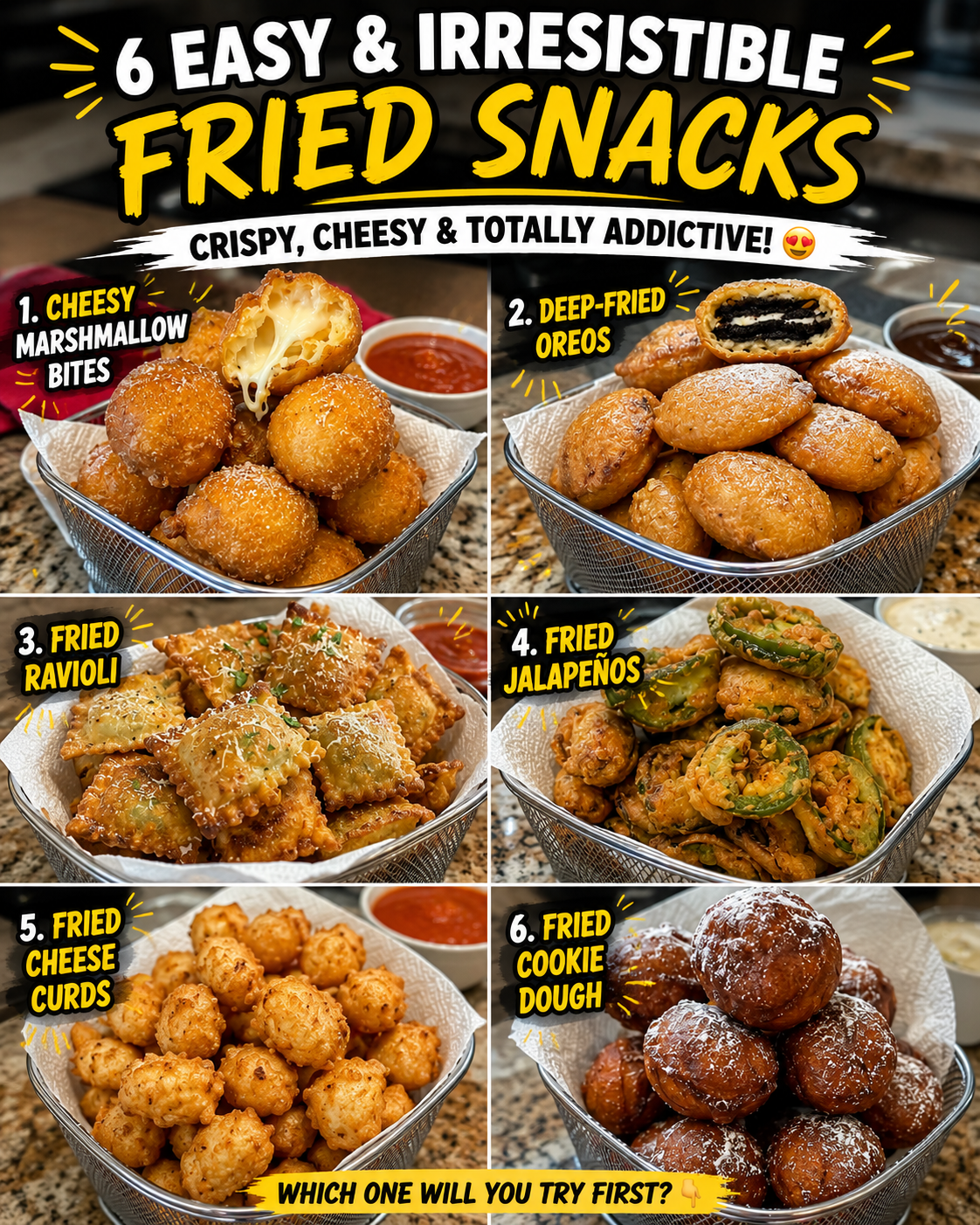 6 Easy & Irresistible Fried Snacks 1 6 Easy & Irresistible Fried Snacks