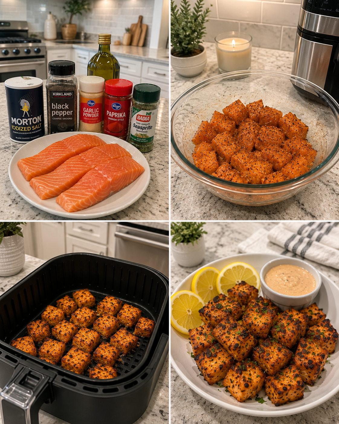 Air Fryer Salmon Bites 1 Air Fryer Salmon Bites