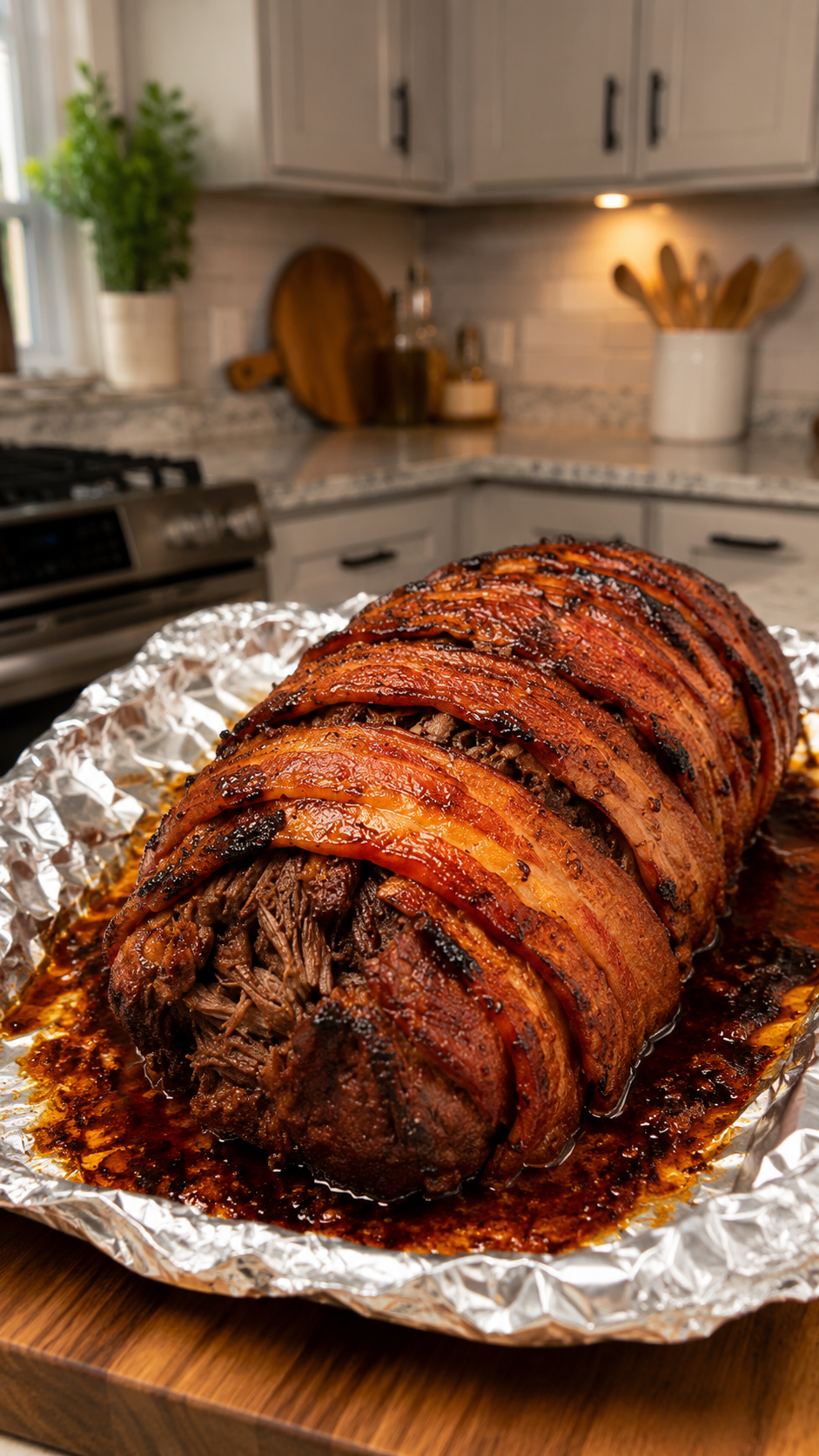 Bacon-Wrapped Roast Beef