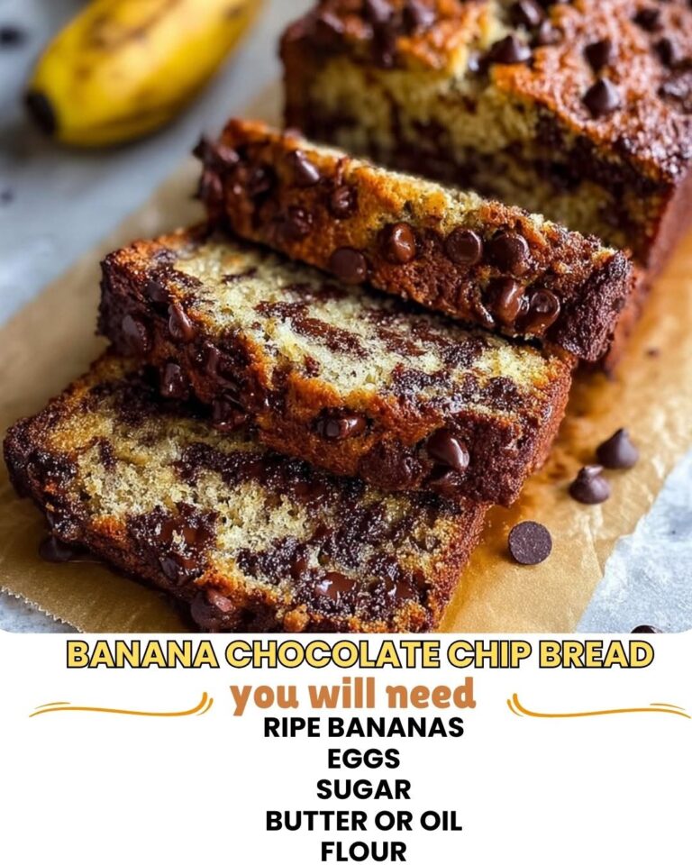 Sliced banana chocolate chip bread on a plate