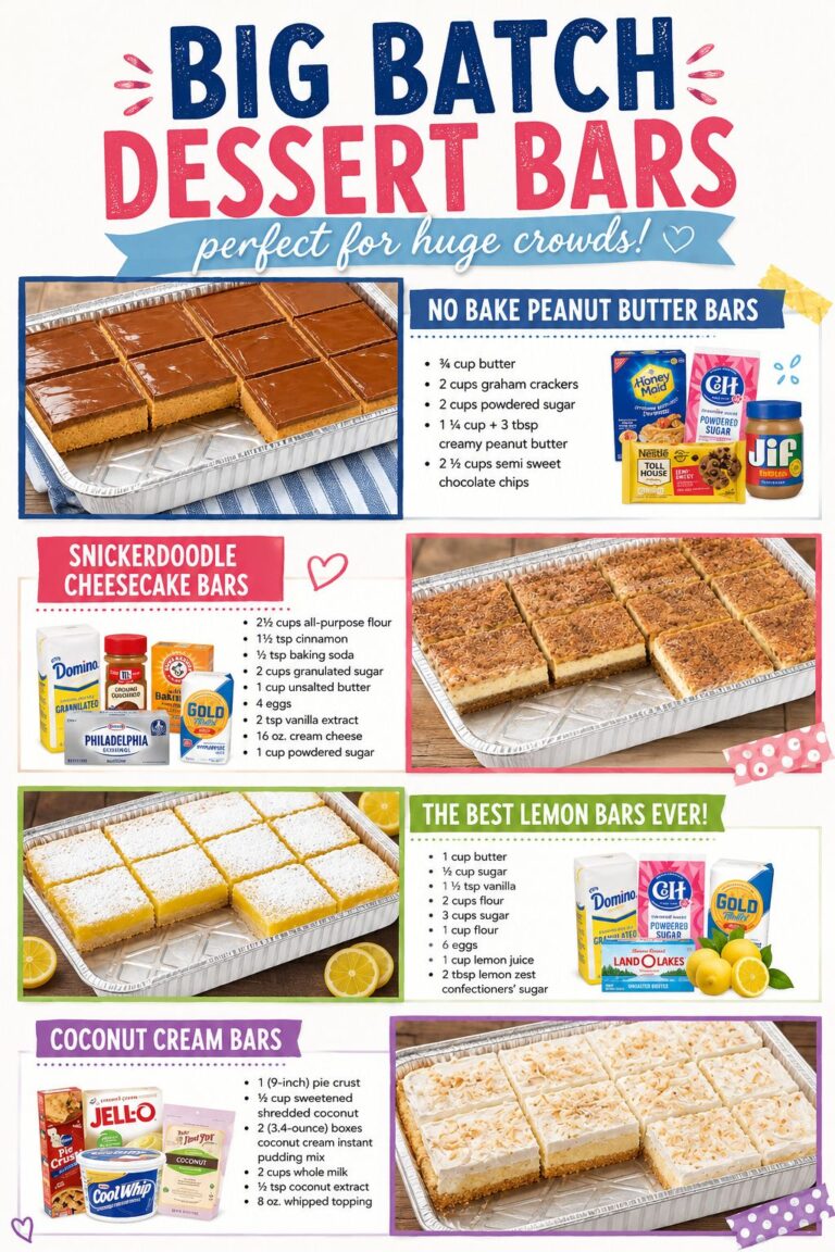Big Batch Dessert Bars Perfect for Huge Crowds