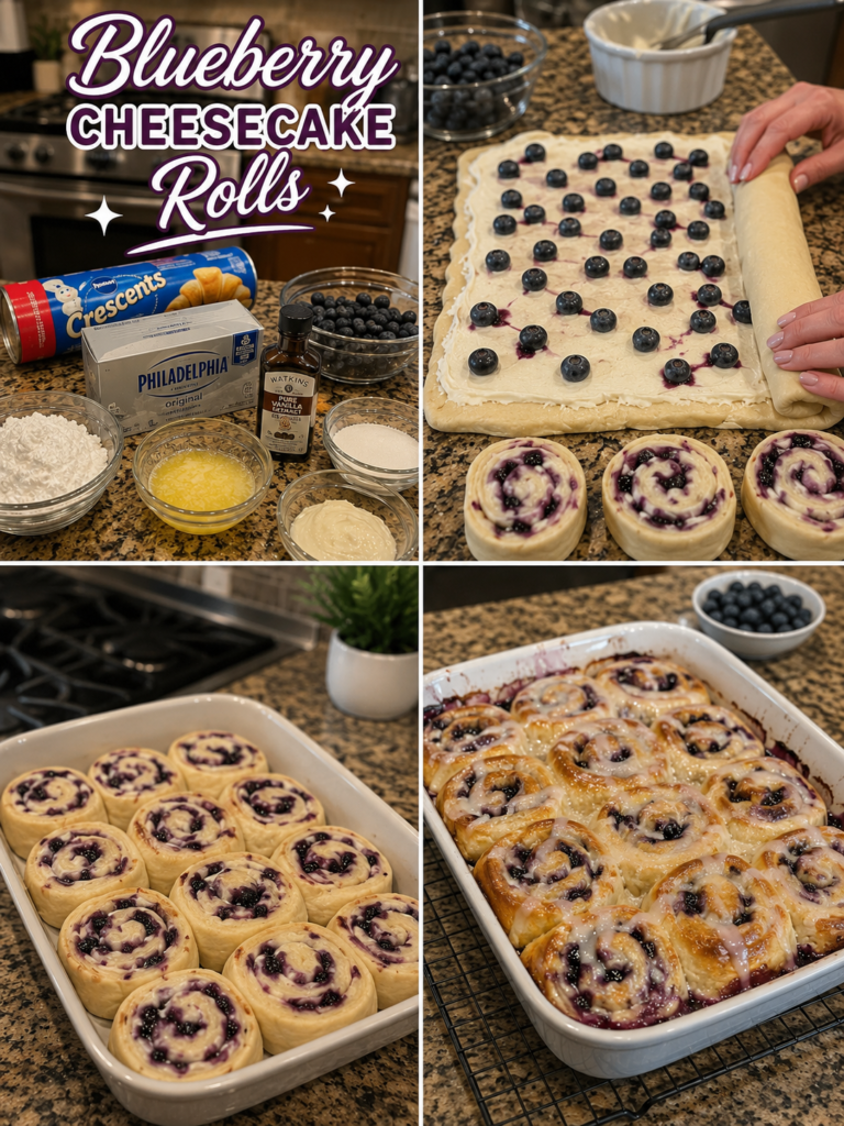 Blueberry Cheesecake Rolls