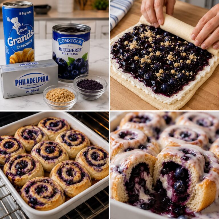 Blueberry Cream Cheese Crescent Rolls