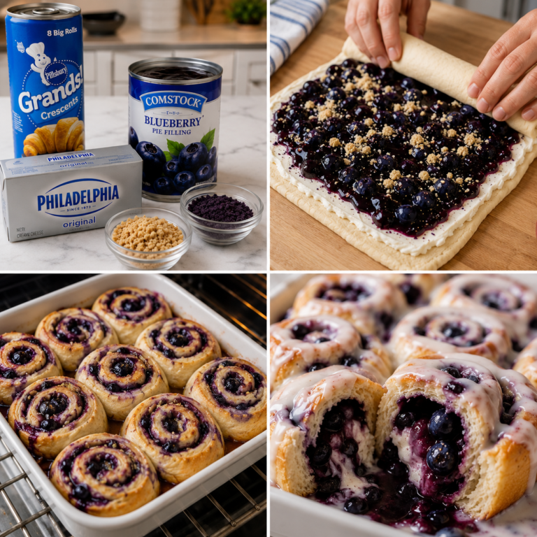 Blueberry Cream Cheese Crescent Rolls