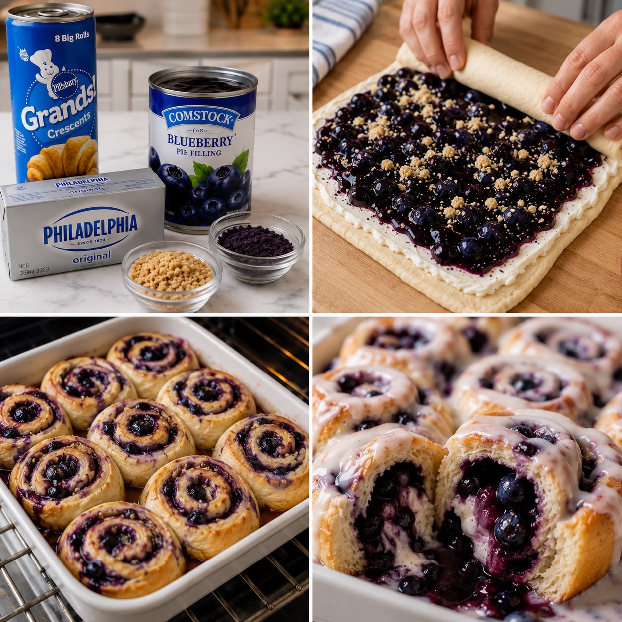 Blueberry Cream Cheese Crescent Rolls 1 Blueberry Cream Cheese Crescent Rolls