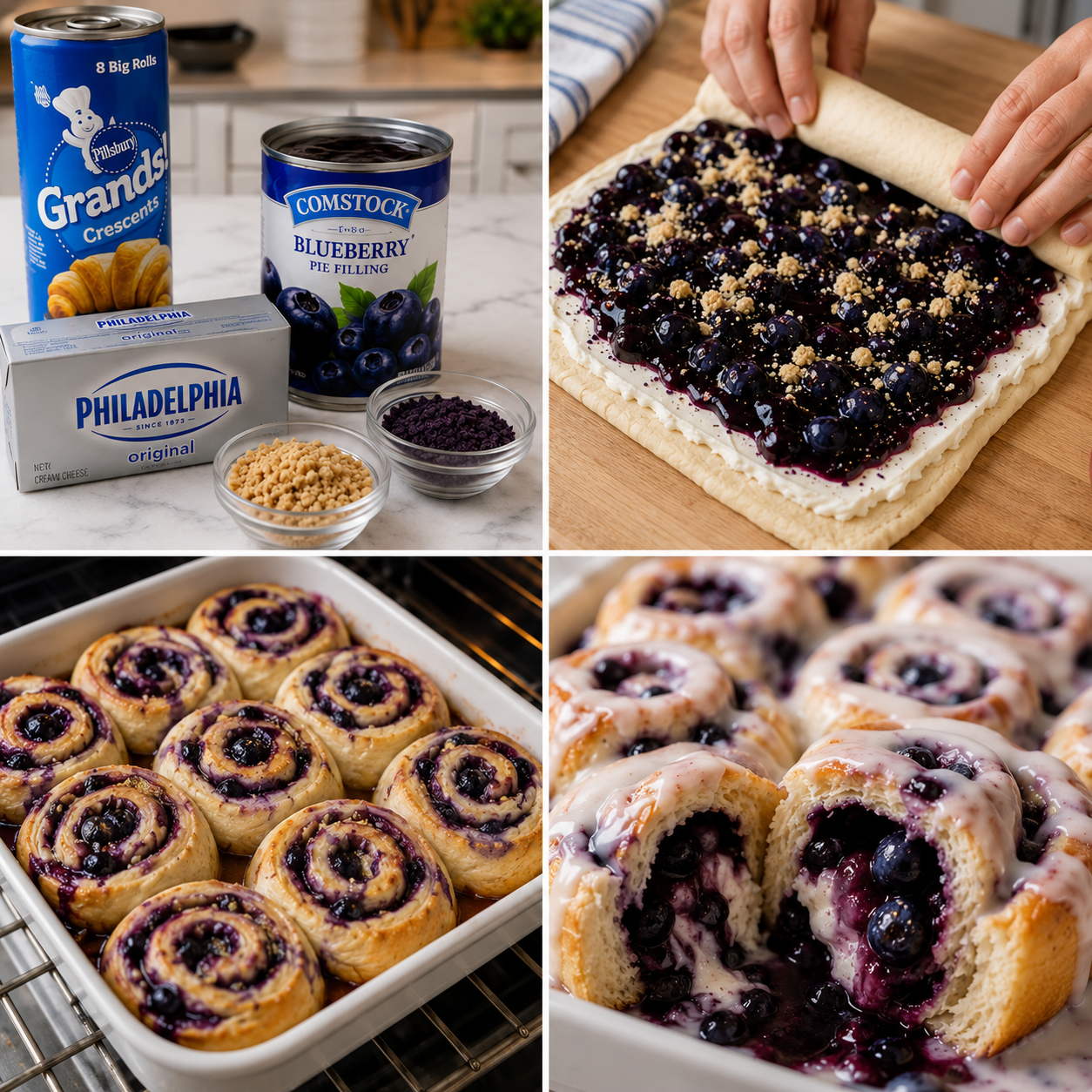 Blueberry Cream Cheese Crescent Rolls 1 Blueberry Cream Cheese Crescent Rolls