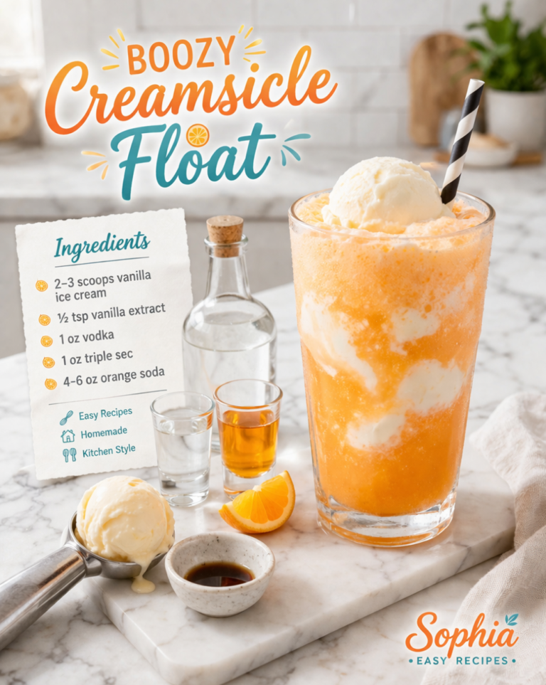 Boozy Creamsicle Float