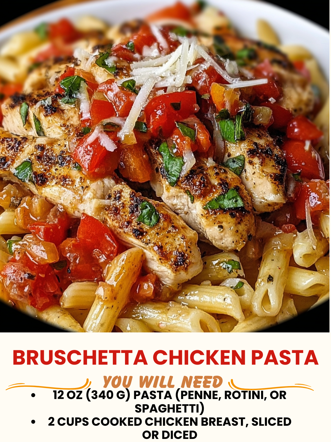 Bruschetta Chicken Pasta Recipe 1 Bruschetta Chicken Pasta Recipe