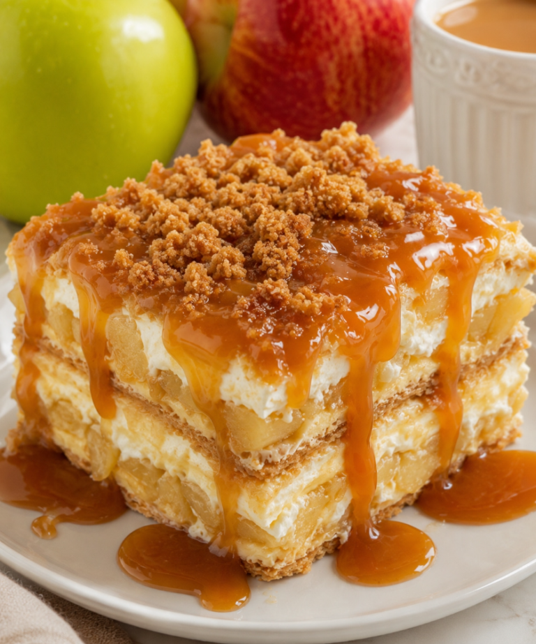 Caramel Apple Crumble Cake