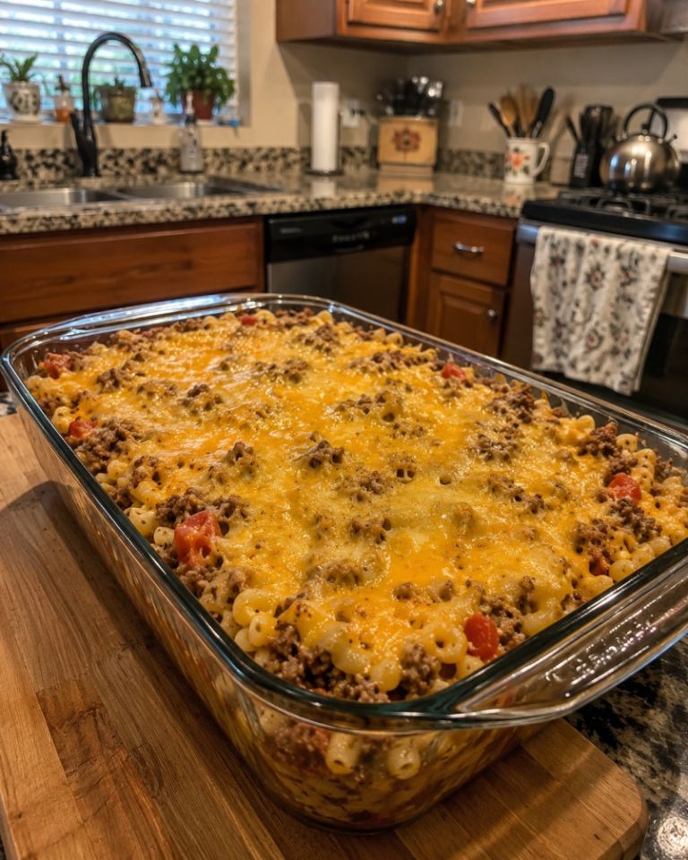 Cheeseburger Macaroni Casserole