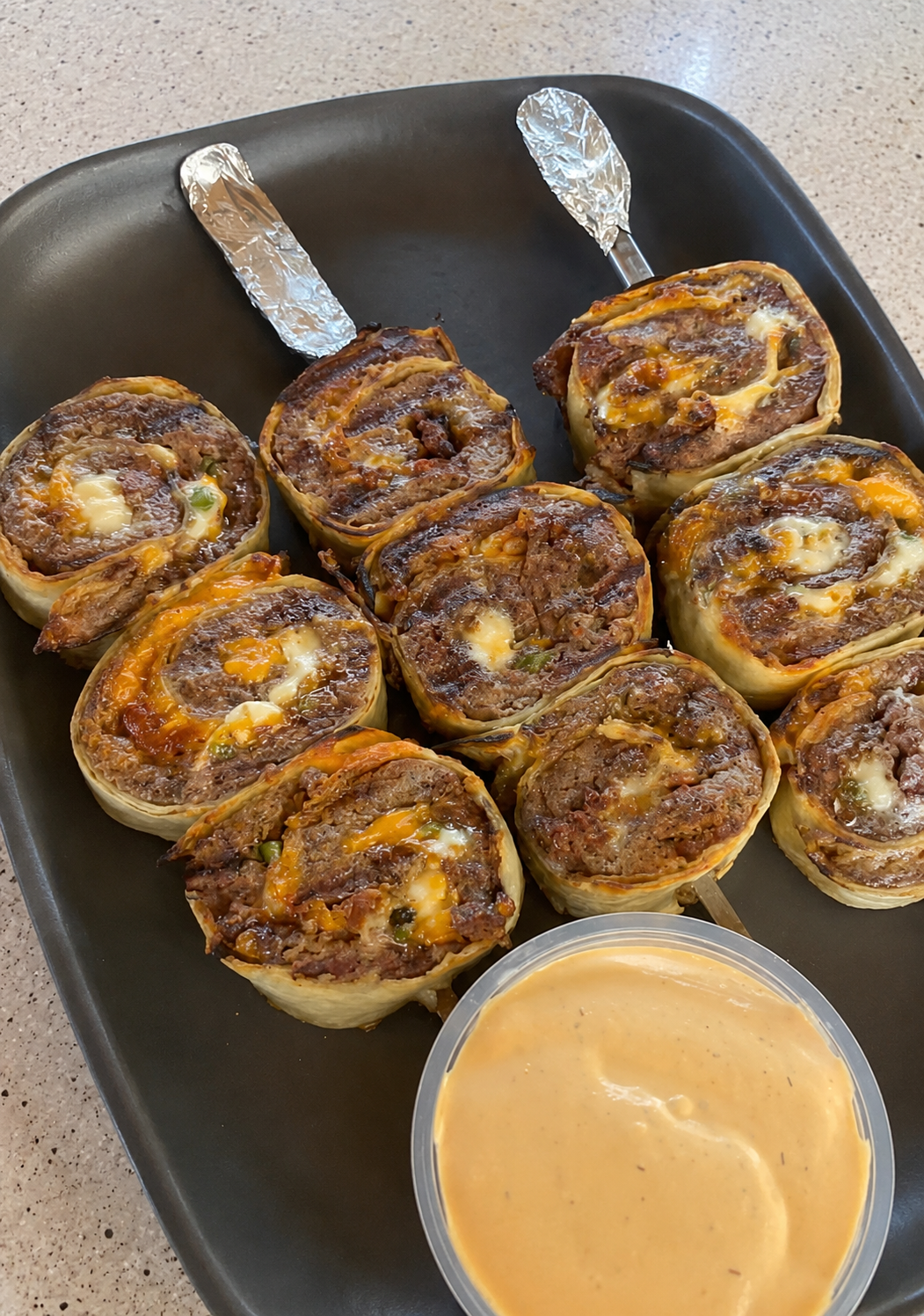 Cheeseburger Pinwheel Rolls Recipe | Cozy Comfort Food 1 Cheeseburger Pinwheel Rolls