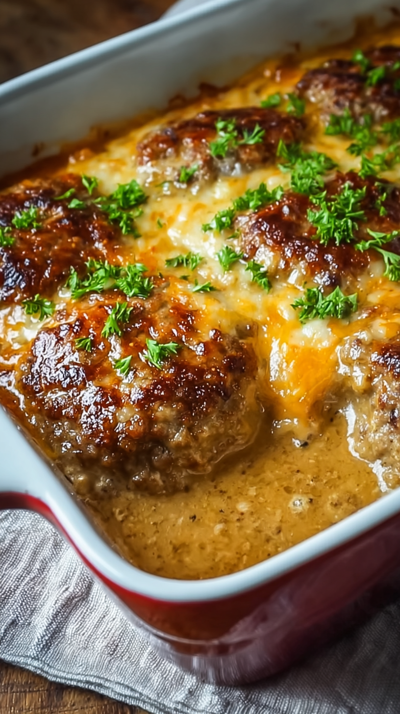 Cheesy Baked Meat Patties 1 Cheesy Baked Meat Patties