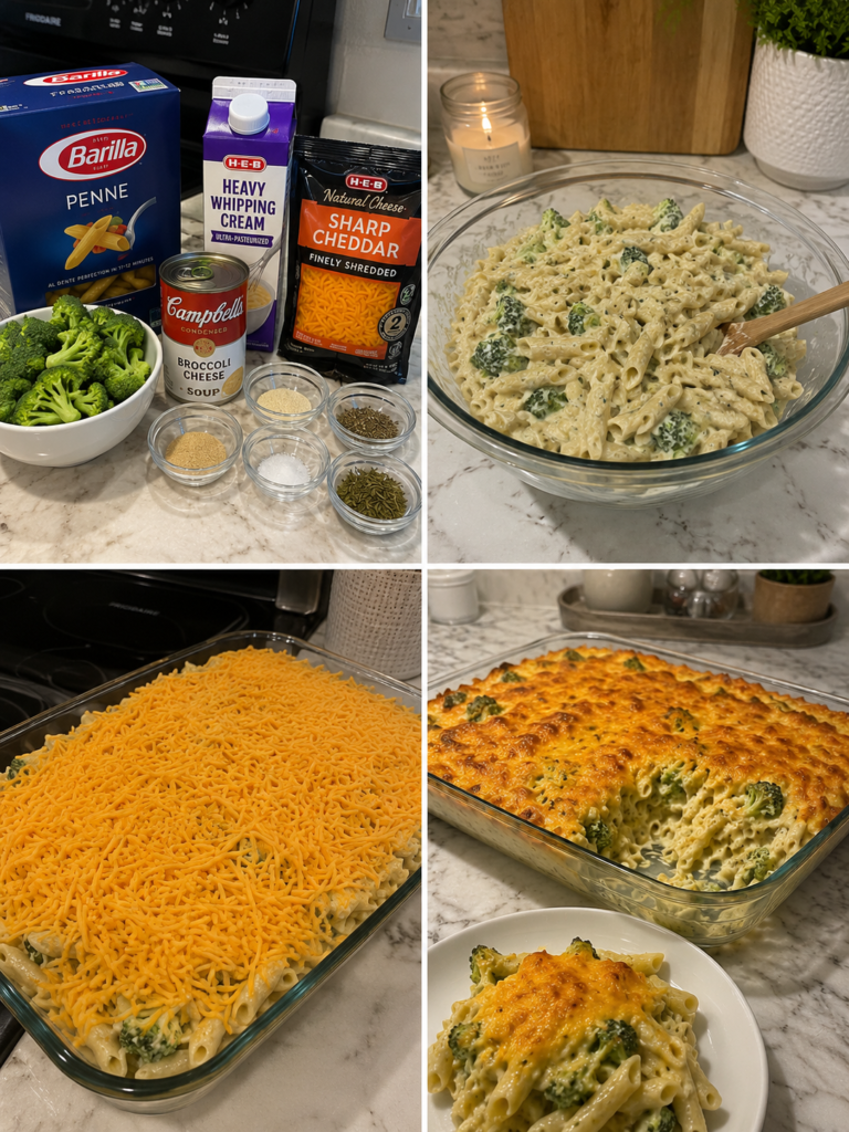 Cheesy Broccoli Penne Bake