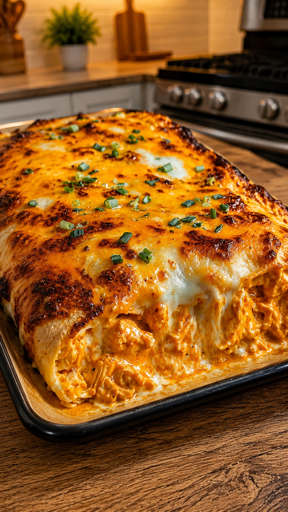 Cheesy Buffalo Chicken Enchiladas 1 Cheesy Buffalo Chicken Enchiladas