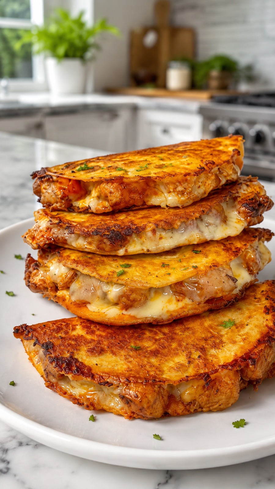 Cheesy Chicken Quesadillas | Crispy & Melty 1 Cheesy Chicken Quesadillas