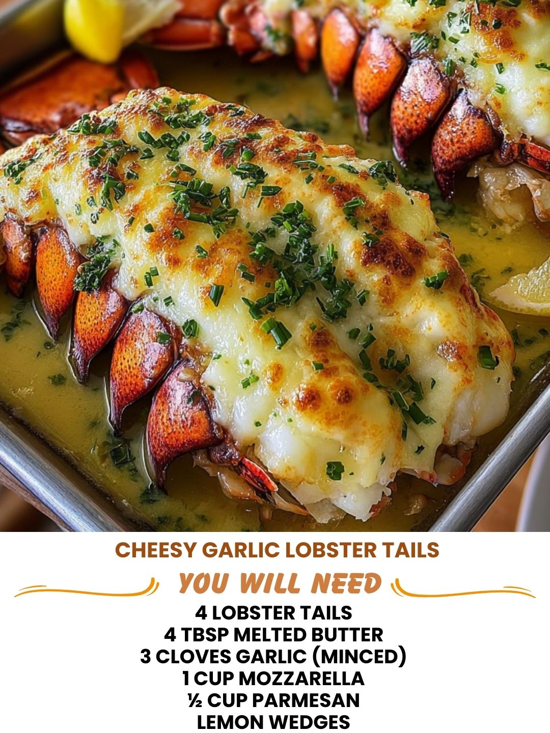Cheesy Garlic Lobster Tails 1 Cheesy Garlic Lobster Tails