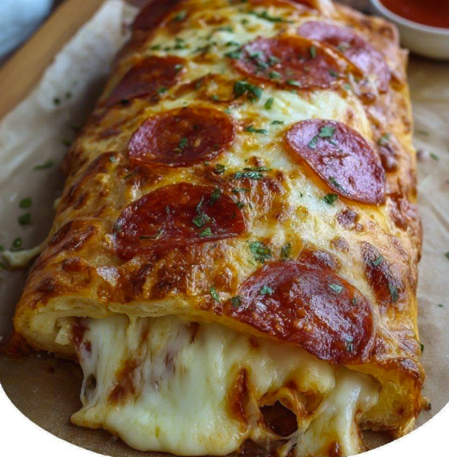 Cheesy Pepperoni Pizza Roll