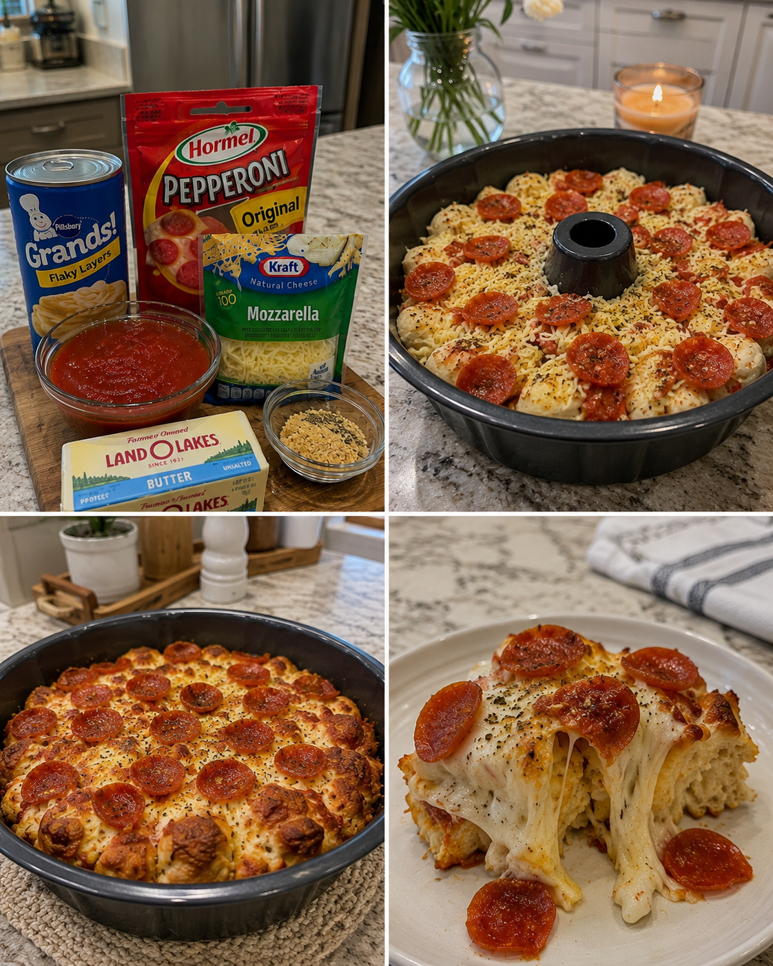 Cheesy Pepperoni Pull-Apart Bread 1 Cheesy Pepperoni Pull-Apart Bread