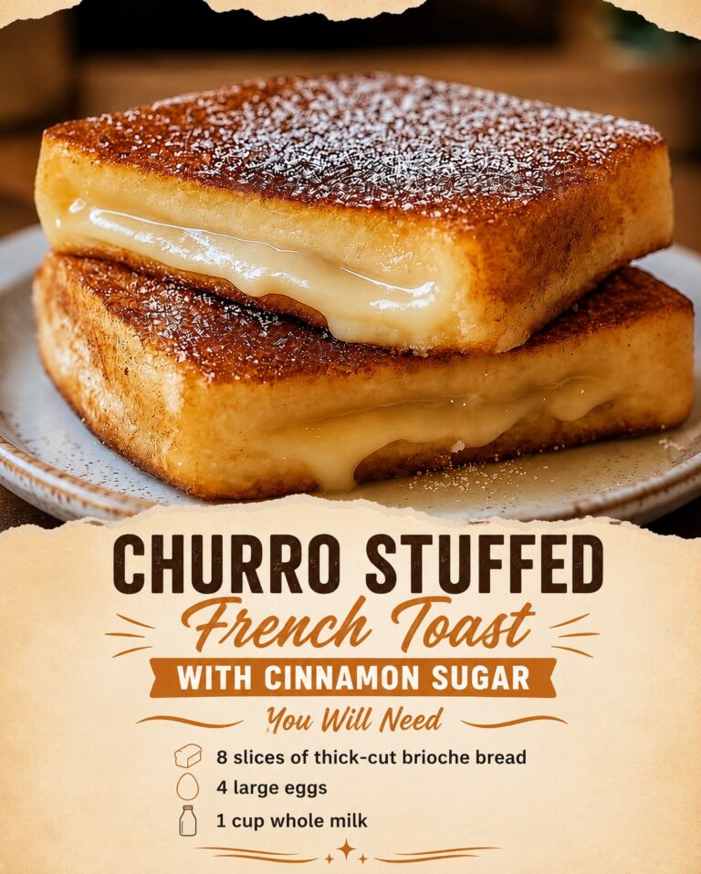 Churro Stuffed French Toast with Cinnamon Sugar