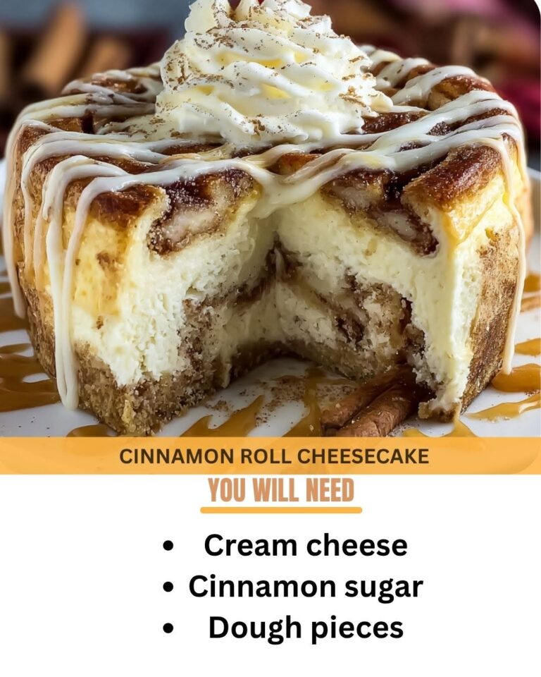 Cinnamon Roll Cheesecake with swirled cinnamon topping