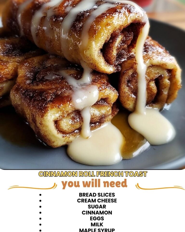 Cinnamon Roll French Toast on a plate