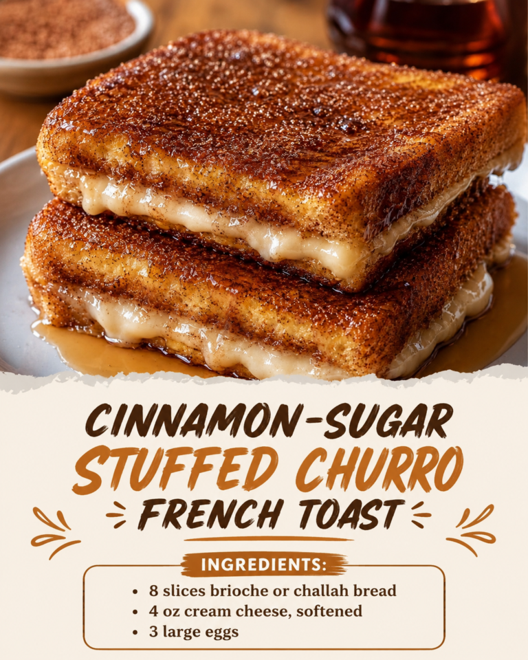Cinnamon-Sugar Stuffed Churro French Toast