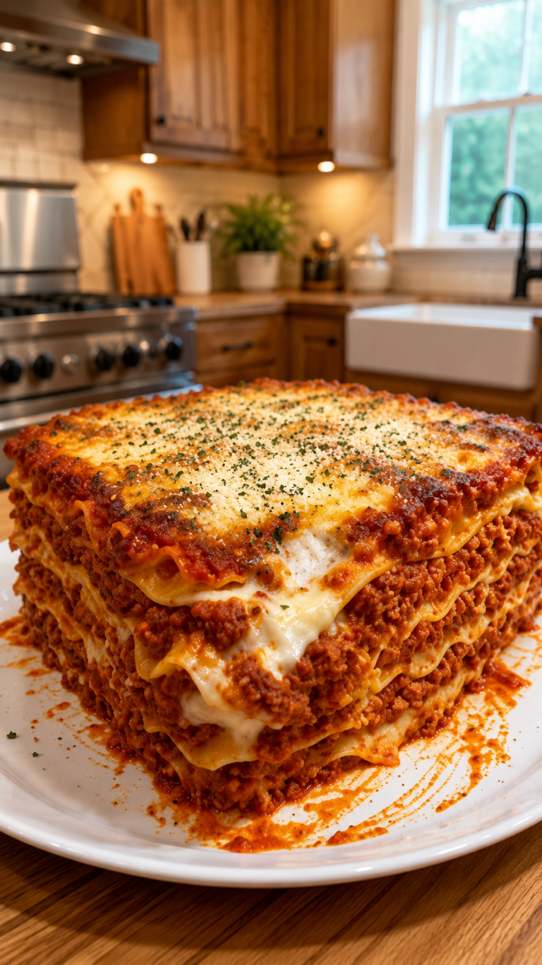 Classic Layered Meat Lasagna