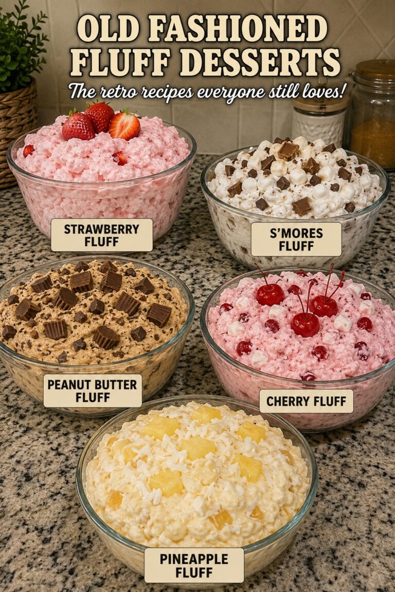 Classic Old Fashioned Fluff Dessert Recipes