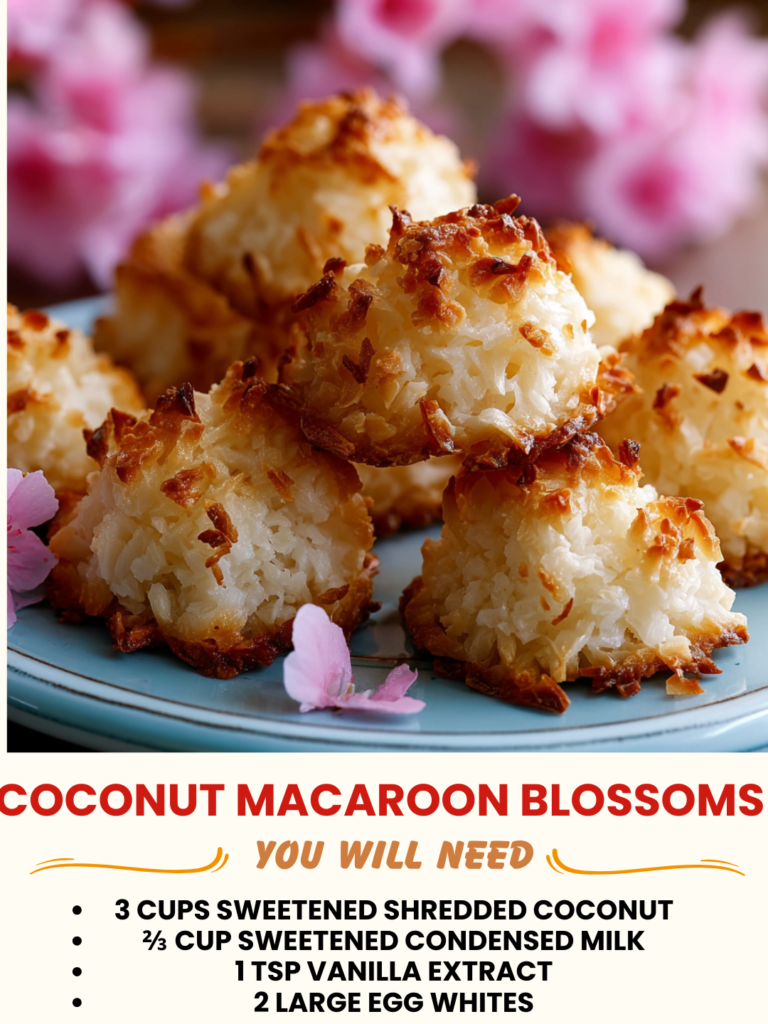 Coconut Macaroon Blossoms Recipe
