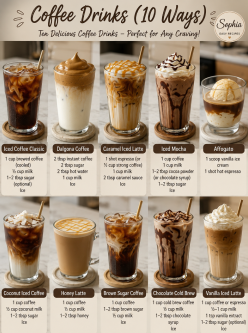 Coffee Drinks: 10 Delicious Recipes to Savor 1 Coffee Drinks 10 Ways