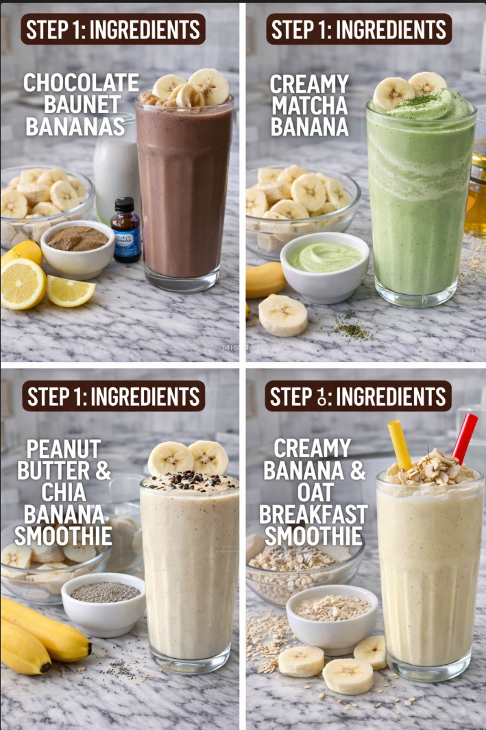 Creamy Banana Smoothie Recipes You'll Love 1 Creamy Banana Smoothie Recipes
