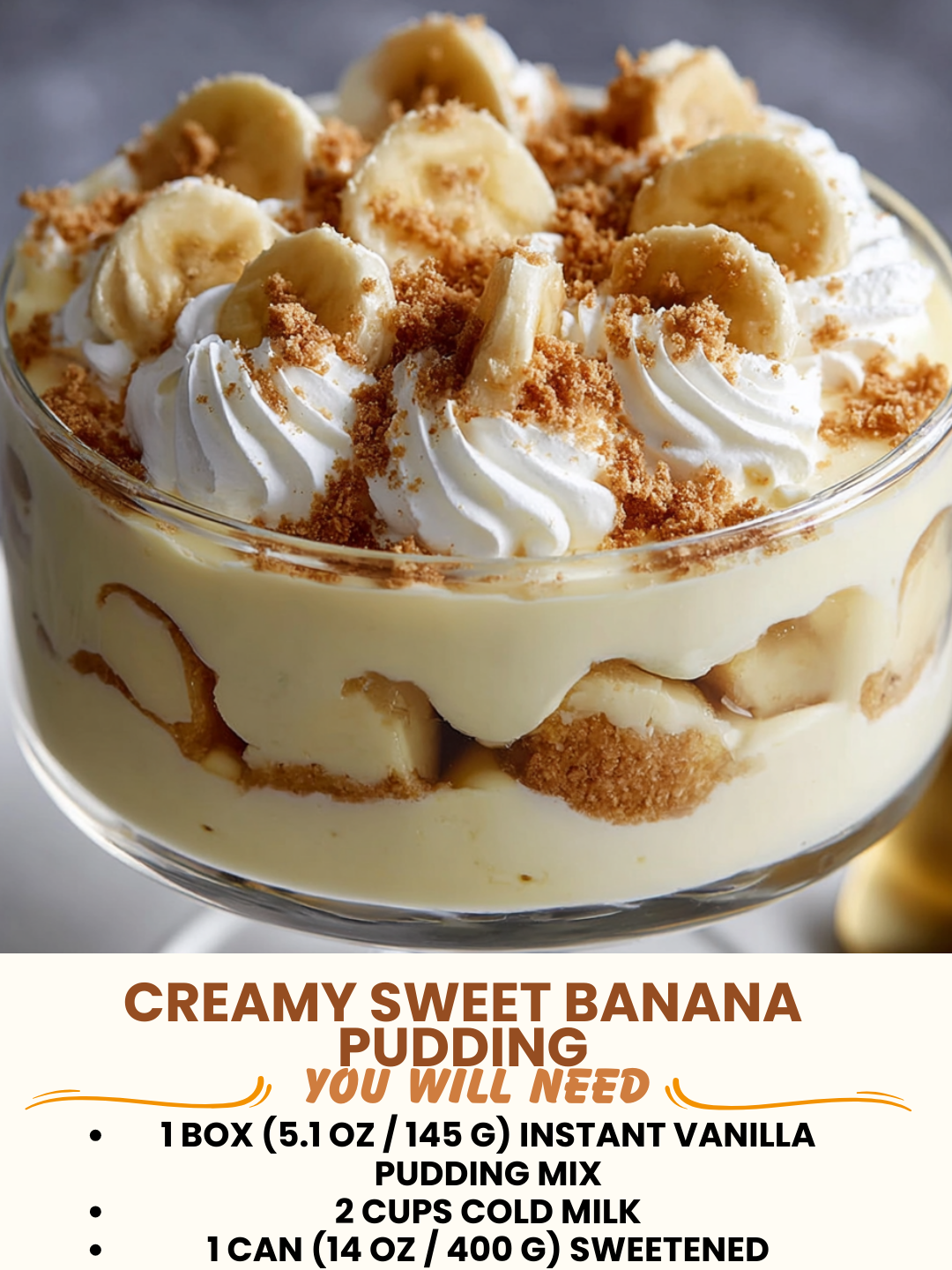 Creamy Sweet Banana Pudding Recipe 1 Creamy Sweet Banana Pudding Recipe