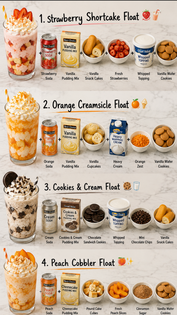 Creative Dessert Floats | Sweet Sips & Indulgence 1 Creative Dessert Floats