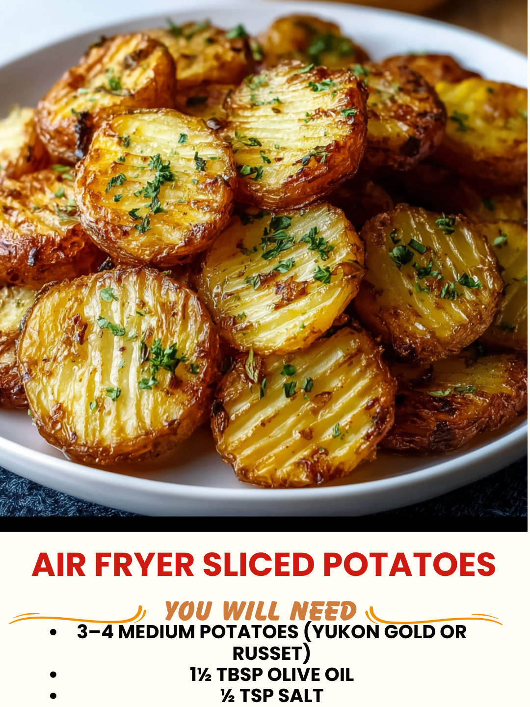 Crispy Air Fryer Sliced Potatoes 1 Crispy Air Fryer Sliced Potatoes