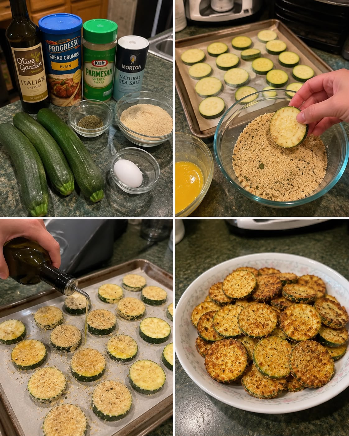 Crispy Baked Zucchini Chips 1 Crispy Baked Zucchini Chips