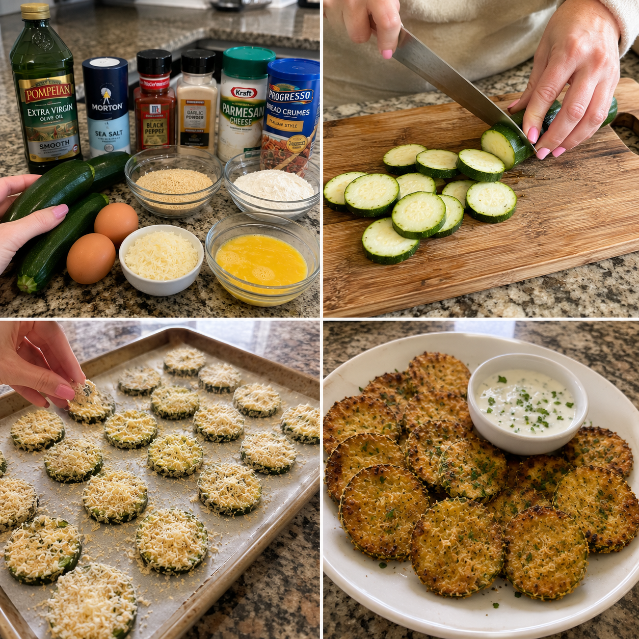 Crispy Baked Zucchini Chips 1 Crispy Baked Zucchini Chips