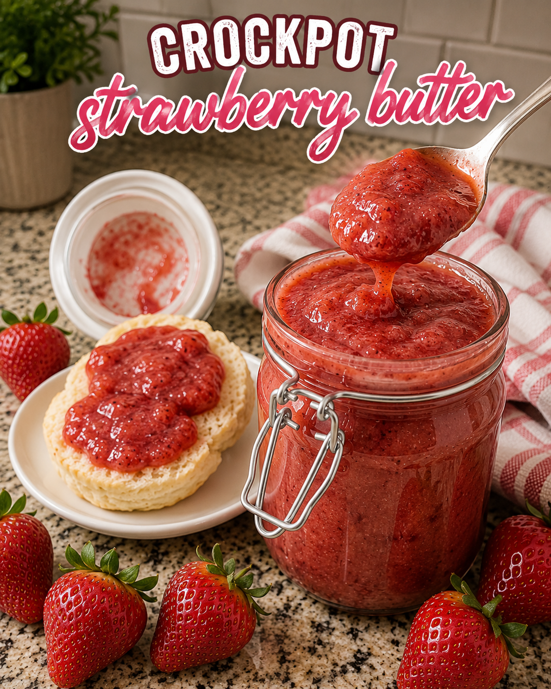 Crockpot Strawberry Butter 1 Crockpot Strawberry Butter