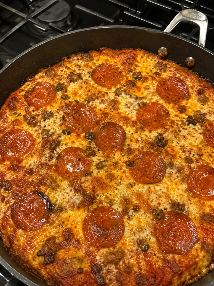 Crustless Pepperoni Pizza Bake 1 Crustless Pepperoni Pizza Bake