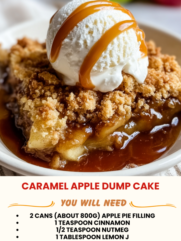 Delicious Caramel Apple Dump Cake Recipe