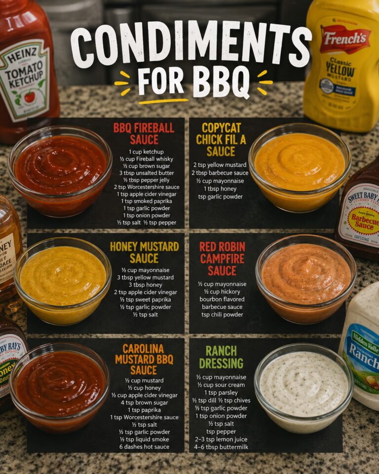 Delicious Condiments for BBQ