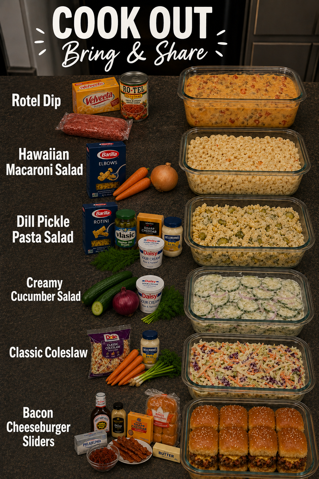 Delicious Cook Out Recipes to Bring & Share 1 Delicious Cook Out Recipes to Bring & Share