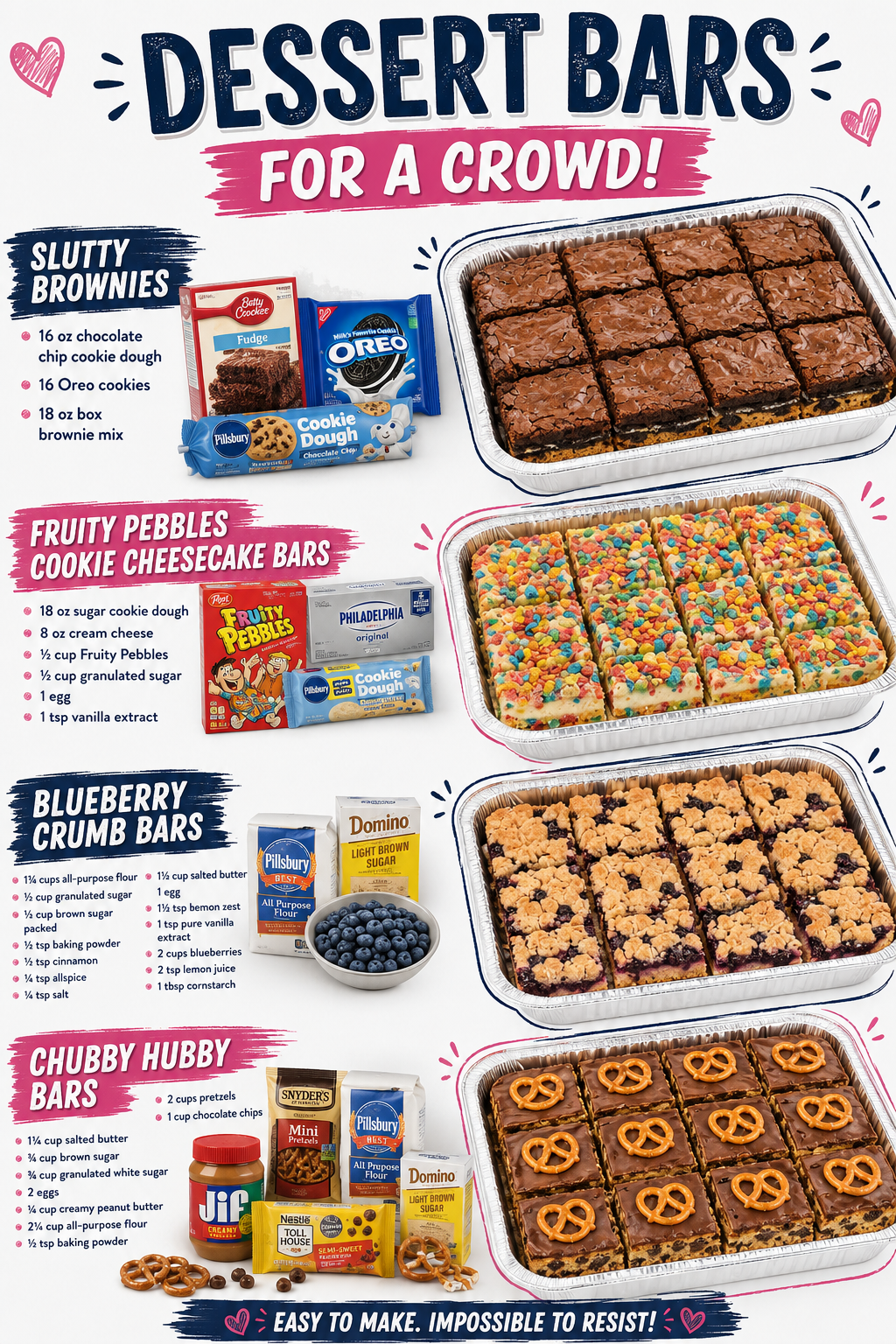 Delicious Dessert Bars for a Crowd 1 Delicious Dessert Bars for a Crowd