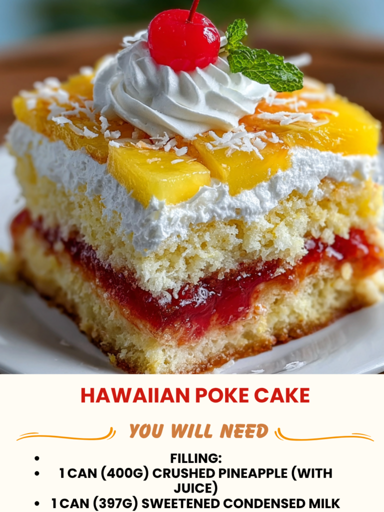 Delicious Hawaiian Poke Cake Recipe