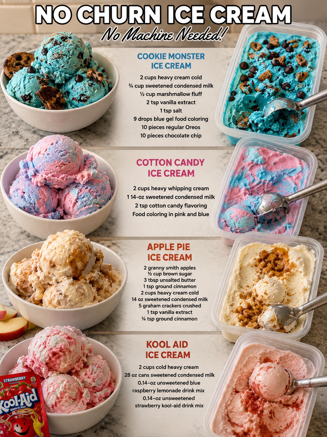 Delicious No Churn Ice Cream Recipes You Can Make at Home