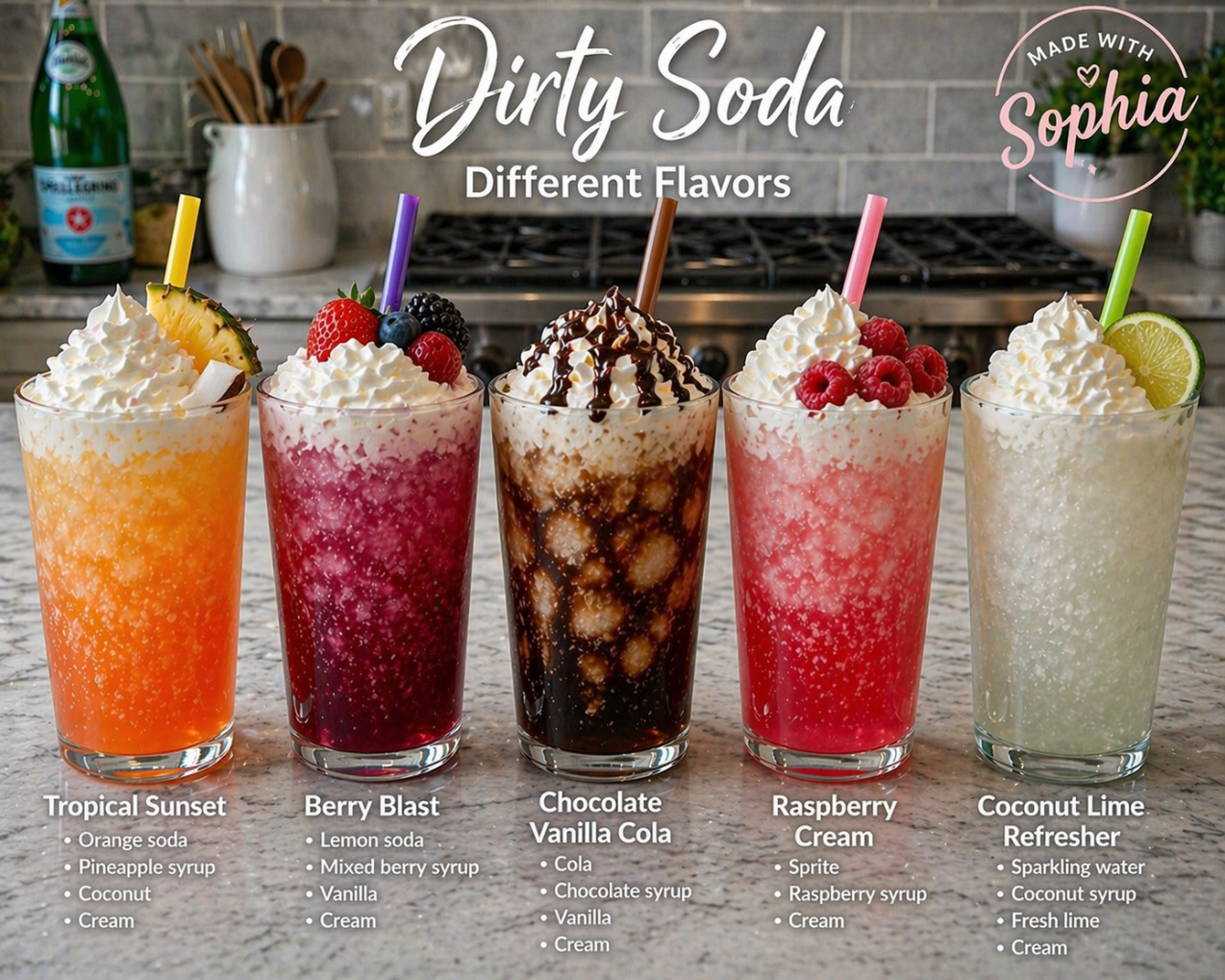 Dirty Soda Flavors | Deliciously Bold & Refreshing 1 Dirty Soda Different Flavors
