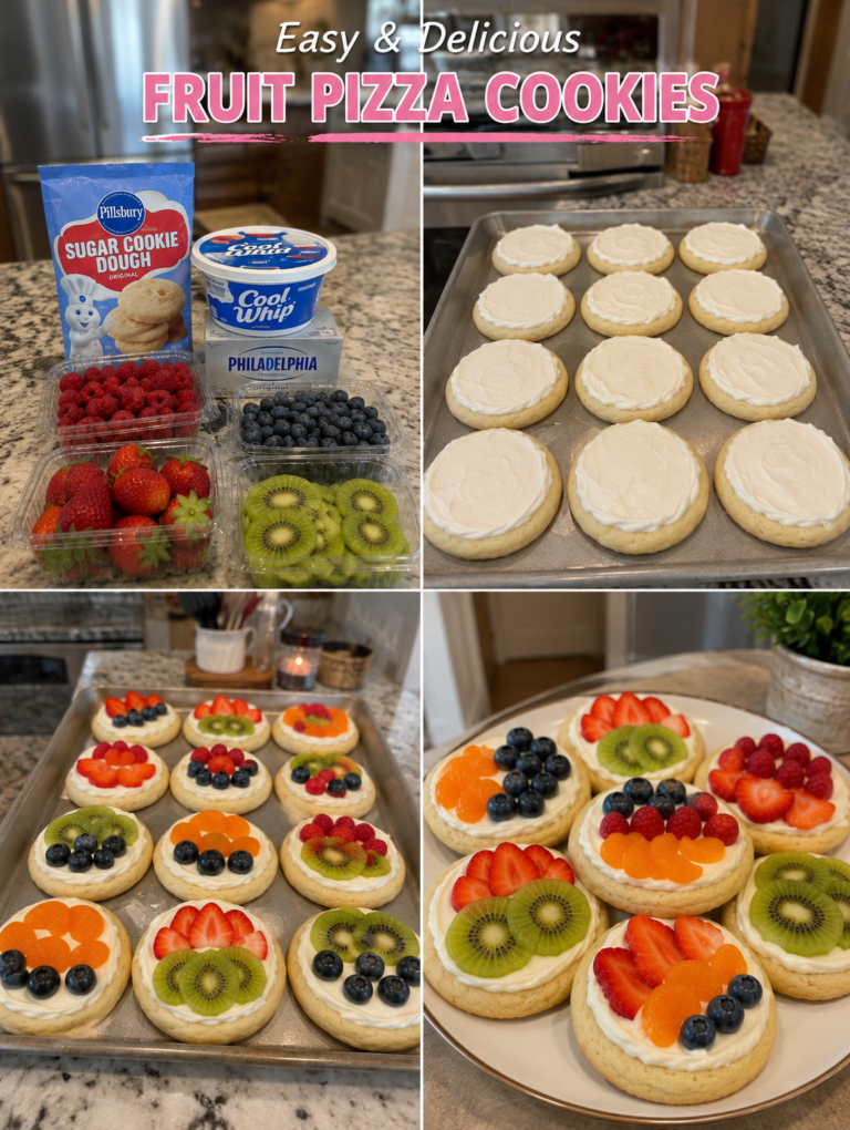 Easy & Delicious Fruit Pizza Cookies