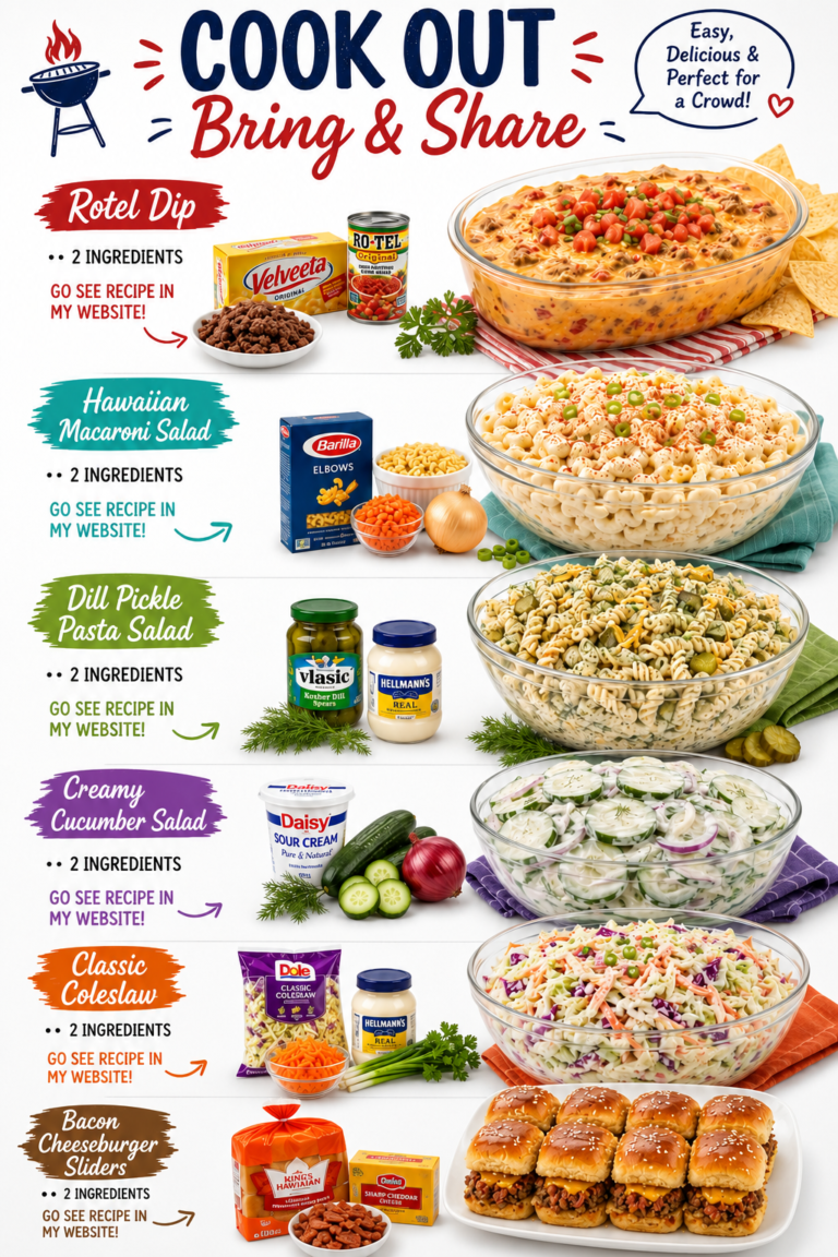 Easy, Delicious & Perfect for a Crowd! Cook Out Bring & Share
