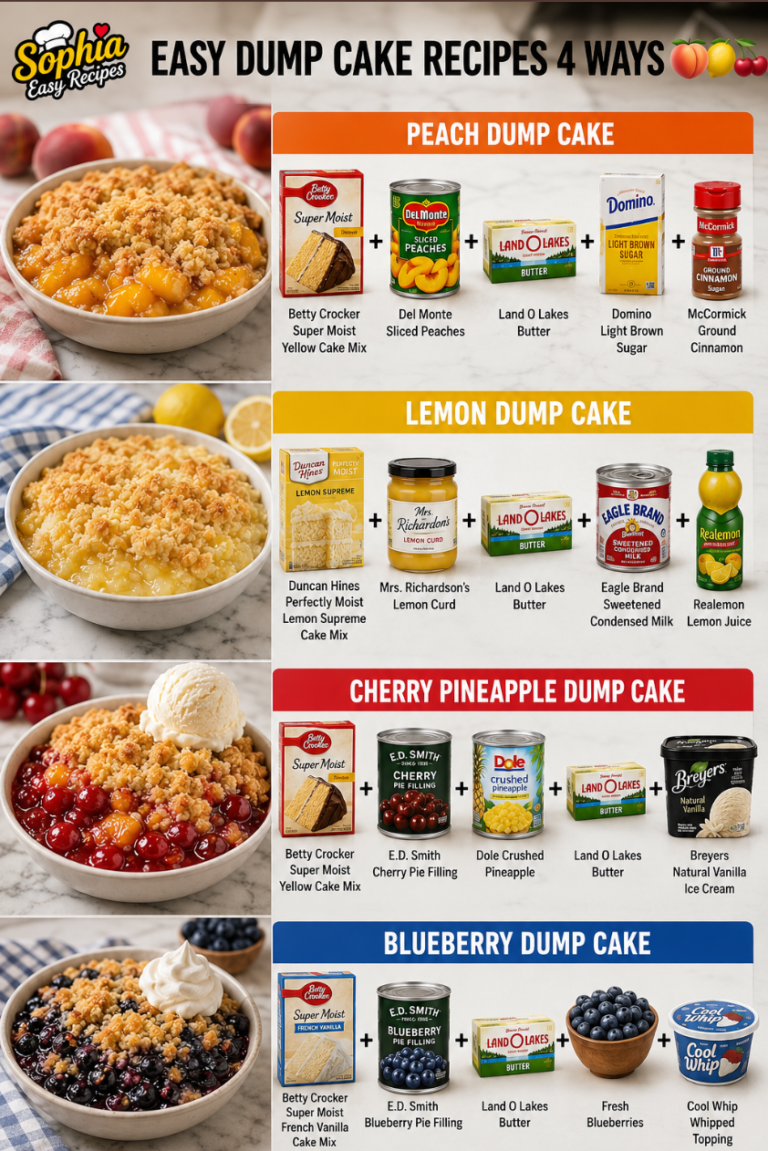 Easy Dump Cake Recipes 4 Ways